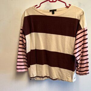 Jcrew Off the Shoulder Rugby Shirt
